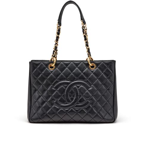 chanel quilted chain tote|Chanel timeless caviar tote.